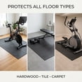 thumbnail image 7 of Treadmill Mat 30x60 to 36x74 in Foldable Non-Slip PVC Exercise Mat, Shock Absorbing Floor Protector for Walking Pad, Home Gym, Carpet & Hardwood Floors, 7 of 7