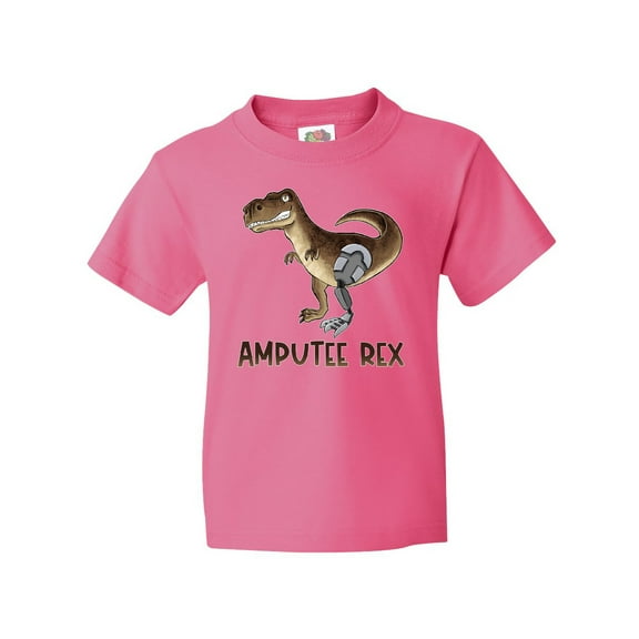 Inktastic Limb Loss Awareness Amputee Rex with Prosthetic Leg Youth T-Shirt