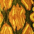 thumbnail image 1 of Ahgly Company Indoor Square Abstract Yellow Modern Area Rugs, 5' Square, 1 of 4