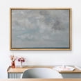 thumbnail image 2 of PixonSign Framed Canvas Print Wall Art Pastel Blue Gray Watercolor Cloudy Sky Abstract Shapes Illustrations Modern Art Decorative Minimal Relax/Calm for Living Room, Bedroom, Office - 16"x24" NATURAL, 2 of 5