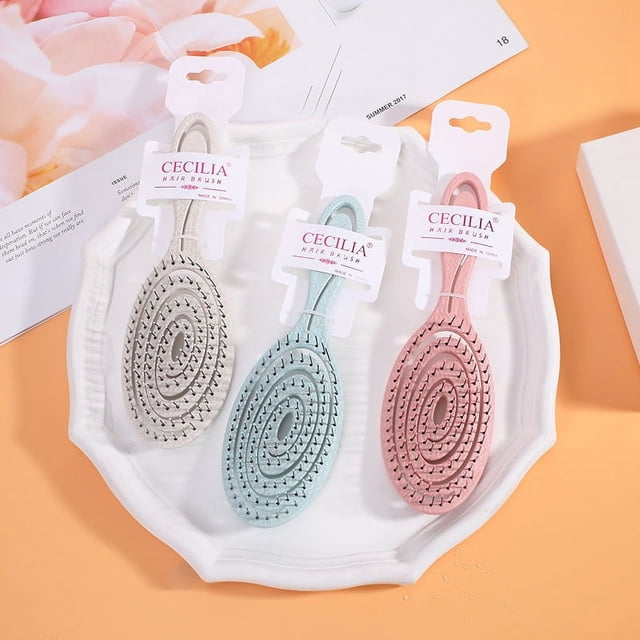 Cepillos para perros con mango ergonómico fácil de sostener - El mejor cepillo para mascotas para el cuidado y desenredado de perros - Cepillo de cerdas para perros, cepillo para perros oso de fresa Electrónica