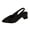 Black, variant on Rose Gold Womens Sandals Pointed Toe Closed Toe Block Heel Mid Heel Rhinestone Low Cut Versatile Comfortable Slip On Casual Summer Wear Size 39