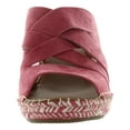 thumbnail image 3 of Gentle Souls Womens CHARLI WOVEN STRAPS Leather Slip On Wedge Sandals, 3 of 3