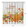 thumbnail image 5 of Happy Thanksgiving Farmhouse Fall Pumpkin Shower Curtains,Reusable Bathtub Curtains with Hooks Basic Polyester Fabric Bathroom Curtains for Halloween Thansgiving Christmas Hotel Dorm, 5 of 5
