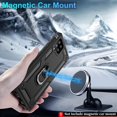 thumbnail image 6 of Samsung Galaxy A42 5G Case, with HD Screen Protector, Dual Guard Protection Series Case with Portable Magnetic Ring Stand for Samsung A42 5G, Black, 6 of 14