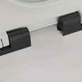 thumbnail image 3 of Lefu Toilet seat replacement hinge set ABS base silent slow drop hinge black, 3 of 9