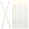 thumbnail image 1 of 12 Pcs Bougies Effilées à Piles Fausses Bougies à Flamme Réaliste, 1 of 8