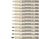 thumbnail image 1 of Painting Art Pens: 12 Black Fine Line Waterproof Ink Set Markers Drawing Sketch Anime Watercolor, 1 of 5