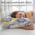 thumbnail image 5 of Geometric Flower Pillow Covers 12"x20", Vintage Country Floral Blue Yellow on Linen Soft Brushed Microfiber Breathable Throw Pillow Covers, Decorative Pillowcase with Zipper for Couch Sofa Bedroom, 5 of 9