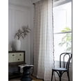thumbnail image 2 of Nvzi Bohemian Cotton Linen Room Darkening Curtain Panel with Tassels Bedroom Living Room Geometric Print Window Treatment 1 Panel (59"x71",Geometric), 2 of 5