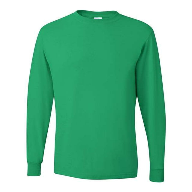 Camiseta de manga larga Jerzees Heavyweight Blend 50/50 Kelly XL