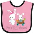 thumbnail image 3 of Inktastic I'm a Big Sister Girls Baby Bib, 3 of 4