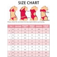 thumbnail image 5 of INSPIRAR CHIC Conjuntos de Bikini de 3 Piezas para Mujeres con Anillo en O, Parte Superior Bandeau, Parte Inferior de Triángulo con Hebilla en la Espalda, Trajes de Baño, Pequeño, Azul, 5 of 5
