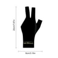 thumbnail image 3 of Transpirable 1pc Guantes de billar Dedo abierto Suave Suave Portátil Entrenamiento amateur, 3 of 8