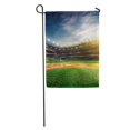 thumbnail image 1 of JSDART Vert Champ Vide Stade de Baseball Dimension Rendre la Lumière Foule Sport Jardin Drapeau Décoratif Drapeau Maison Bannière 28x40 Pouces, 1 of 2
