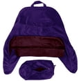 thumbnail image 2 of Husband Pillow Medium Cover Aspen Edition Mauve Purple, Reversible Microfiber to Microsuede, Side & Back Pockets - Handle for Easy Transport - Super Cozy Bed Rest Pillow Cover With Arms - Easy Care, 2 of 7