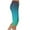 Dark Green, variant on Pull-On Capri Pants for Women Split Gradient Workout Leggings with Pockets Athletic Running Straight Capris White, M
