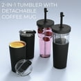 thumbnail image 3 of ASOBU Marina See-Through Triton Tumbler with Flexible Straw (Black), ICT400BK, 3 of 3