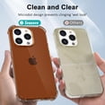 thumbnail image 5 of for iPhone 14 Pro Max Phone Case Clear, Transparent Crystal Thin Slim Flexible TPU Cover, Non-Yellowing Soft Silicone for Women Girl Cute, Protective Shockproof Bumper, Clear Brown, 5 of 13