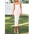 thumbnail image 6 of PRETTYGARDEN Women's Summer Sleeveless Bodycon Dress Textured Back Slit Sexy Cocktail Party Midi Dresses, 6 of 6
