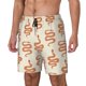thumbnail image 1 of Balery Hand Drawn Snake Bañador para hombre, shorts de playa de secado rápido con entrepierna y forro de compresión-3X-Large, 1 of 6