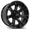 thumbnail image 3 of 4PLAY Wheels 4P70 22 Inch Rims and Tires Fit 6x135 & 6x139.7 22x10 Gloss Black Brushed with Tinted Clear - TerraMax RT 285/45-22 (Set of 4), 3 of 5