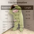thumbnail image 4 of Silly Goofy Onesie for Kids- Frog Onesie Funny Monster Pajamas Fleece Jumpsuit Hooded 2026 Fashion Cozy Relaxed Fit Plush Loungewear (No Shoes Included and Comb) Green 8-9 Years, 4 of 8