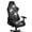 Skull, variant on HUIACONG Sunflowers Computer Chair Seat Slipcovers Comfortable Office Chairs Protector Stylish Cow-Print Rotating Backrest and Seat Protectors for Gaming Room Office Home Decor