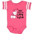 thumbnail image 3 of Inktastic Mimi Loves Me Lots and Lots- Cute Elephant Boys or Girls Baby Bodysuit, 3 of 5