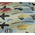 thumbnail image 5 of oneOone Cotton Jersey Greenish Beige Fabric Airplane Nursery Kids Fabric For Sewing Printed Craft Fabric By The Yard 58 Inch Wide, 5 of 6