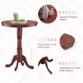 thumbnail image 4 of Giantex Wooden Round Pub Table, Pedestal Side Table W/Chessboard for Kitchen, Dining Room, Restaurant, 4 of 6