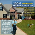 Designice Wireless Dog Electric Fence,Pet Boundary Containment System