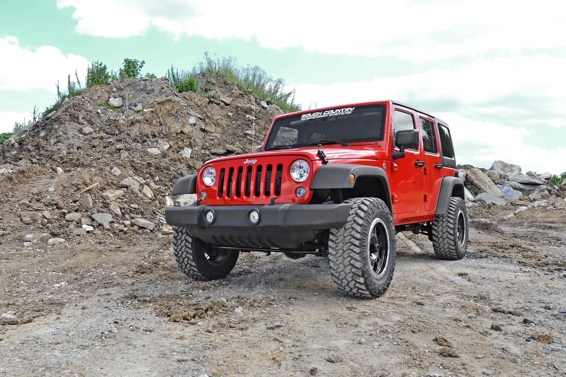 Rough Country 2.5" Lift Kit (fits) 2007-2018 Jeep Wrangler JK | Suspension System | 656