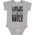 thumbnail image 3 of Inktastic I Love My Tattooed & Bearded Uncle Boys or Girls Baby Bodysuit, 3 of 5