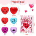 thumbnail image 6 of Adeeing 28 Pack Valentine Heart Shape Stress Ball with Cards Stress Relief Squeeze Toys for Kids Valentine Party Favors Classroom Prize Supplies, 6 of 7