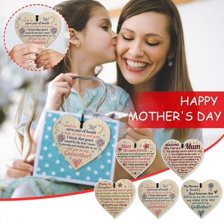 

Zedker New Mother s Day Decorations Wooden Love Pendant The Best-Gift for Mother