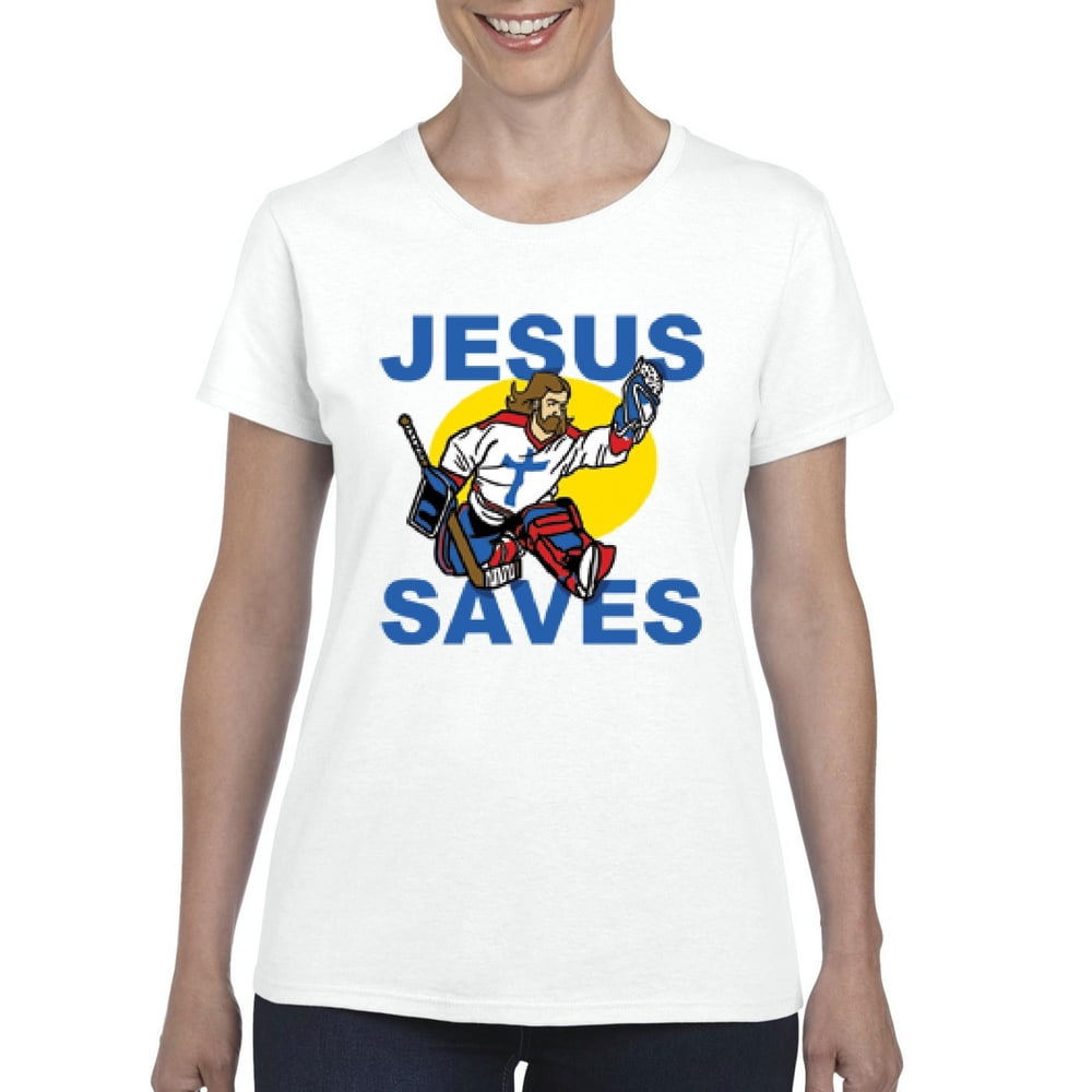 jesus saves goalie t shirt