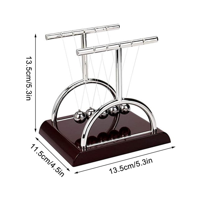 Newtons Cradle Steel Balance Ball Fun Physics Science Development Educational Desk Toy Gift