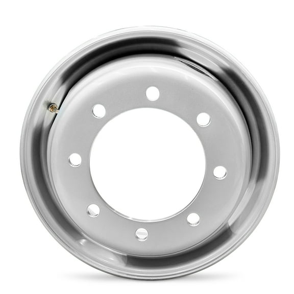 For 1999-2025 Ford F-750 19.5 Inch Powder-Coated Silver Streel Rim - OEM Direct Replacement - Road Ready Truck Wheel