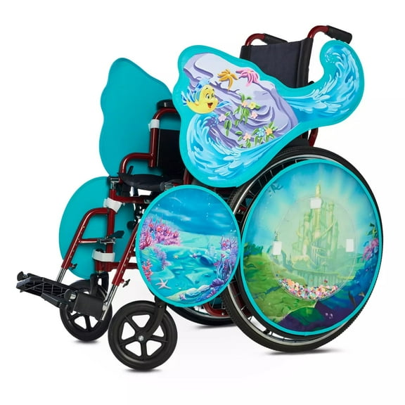 The Little Mermaid Princess Ariel Wheelchair Costume Wrap - 9pc Set