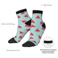 thumbnail image 6 of Pofeuu Watermelon Print 30cm Socks, Adult Running Hiking Socks for Youth and Adult, 6 of 7
