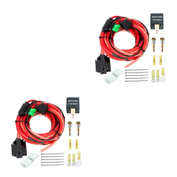 Redempat Universal Electric Fuel Pump Relay Kit Fuel Pump Harness Relay