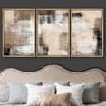 thumbnail image 3 of wall26 Framed Canvas Print Wall Art Set Minimal Brown Color Block Landscape Abstract Shapes Illustrations Modern Art Decorative Multicolor Chic for Living Room, Bedroom, Office - 24"x36"x3, 3 of 5