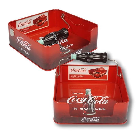 Coca Cola Tin Flat Napkin Holder Dispenser For Coke Lovers!