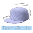 thumbnail image 4 of Custom Printed Flat Baseball Cap – Adjustable Snapback Hat with Flat Bill, Breathable and Durable, Personalized Design for Sports, Travel & Daily Wear, 4 of 5
