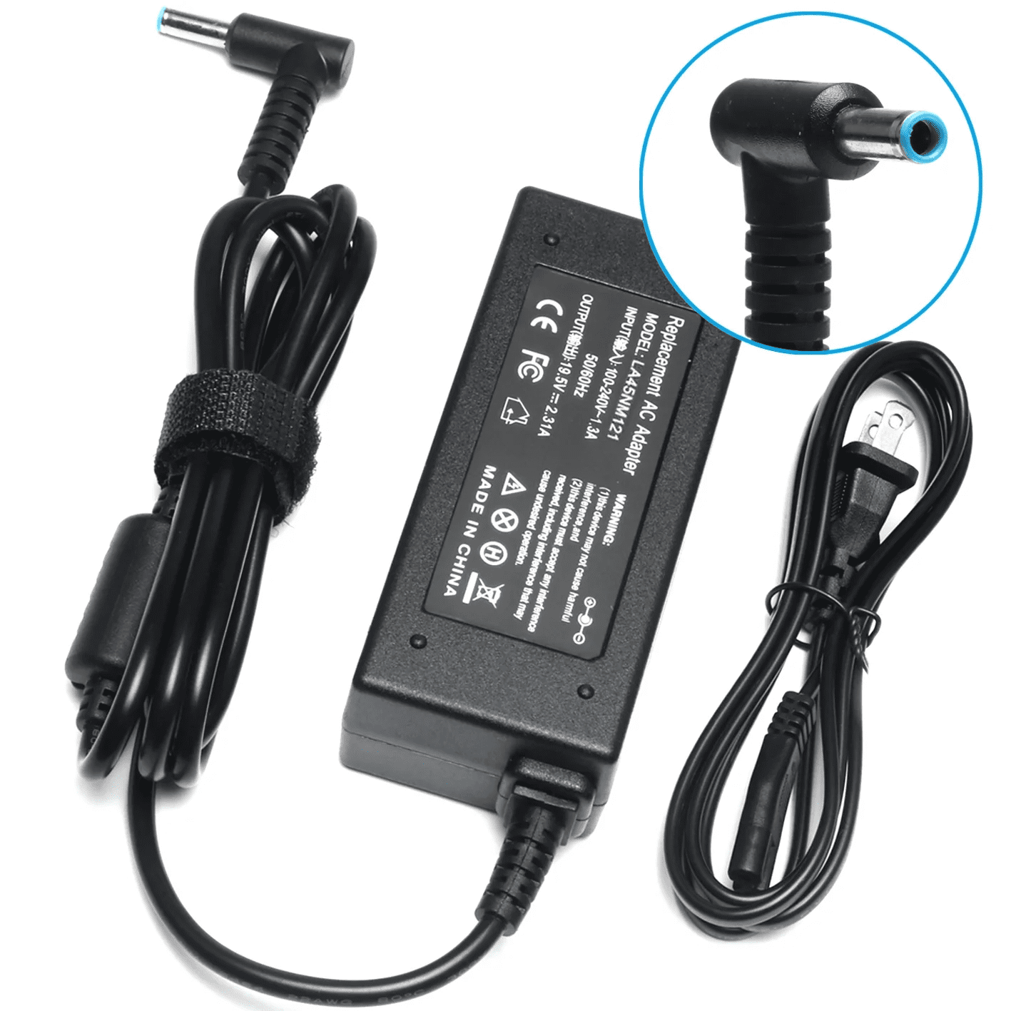 45W AC Charger for HP Pavilion 15-af131dx 15.6" Laptop with 5Ft Power Supply Adapter Cord
