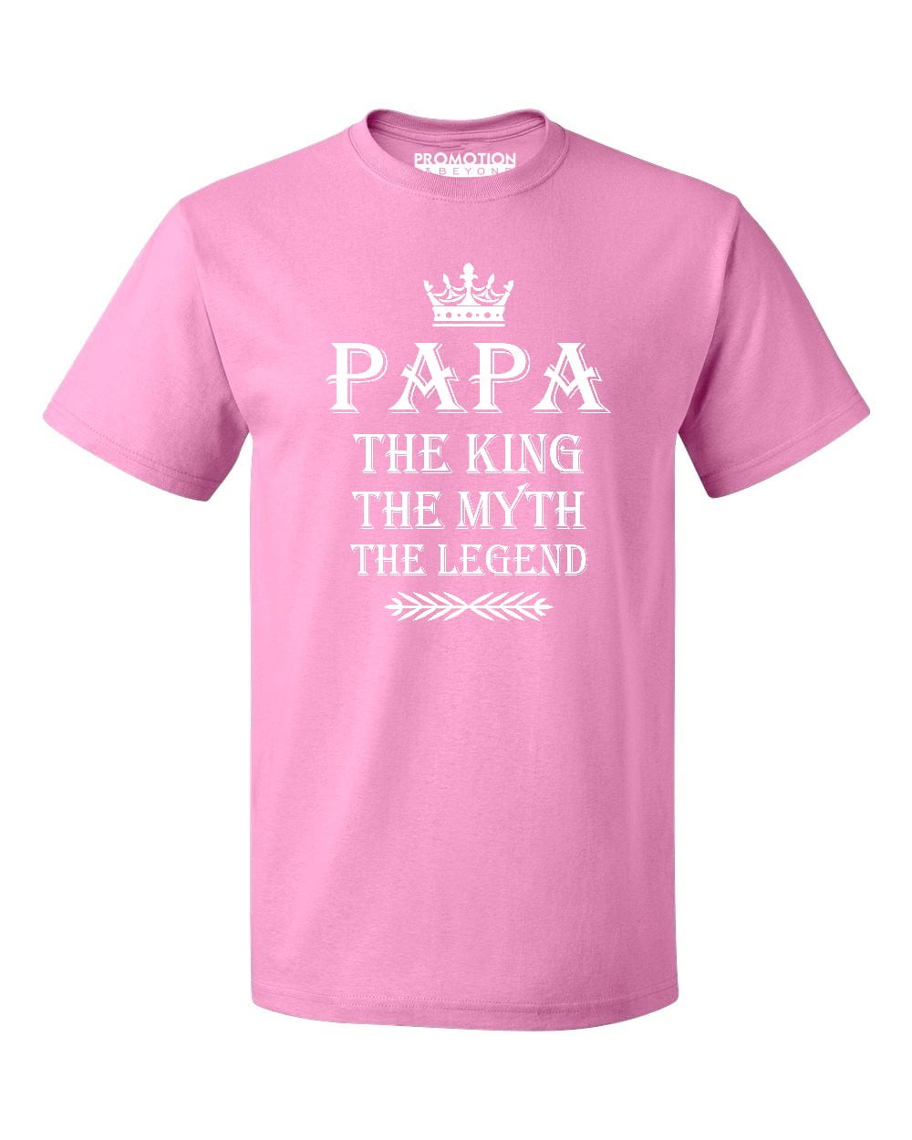 PAPA King Myth Legend Father's Day Gift Men's T-shirt, Azalea Pink, 3XL ...