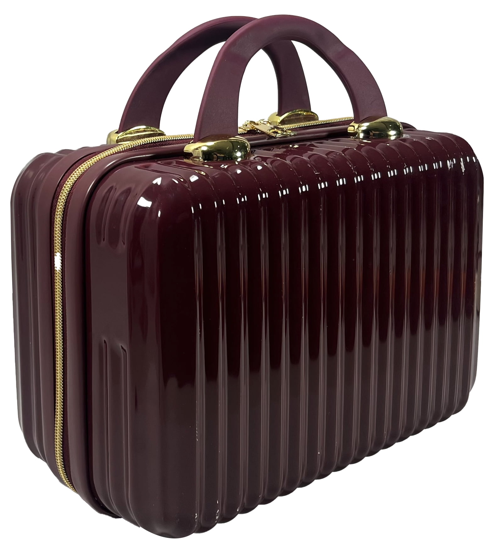 Hard Shell Cosmetic Travel Case, Mocha Mousse, 1 Count - Walmart.com