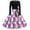 Purple, variant on TJAZFJPA New Years Eve Dress for Women Women's Dress Skirt with Cute Animals and Flowers Paired with Casual Long Sleeved Printed Skirt Dresses Women Wedding Guest Maternity Photoshoot Dresses Gown