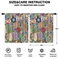 thumbnail image 2 of Blackout Kids Curtains,Boho Bohemia Pioneer Flower Childrens Insulated Curtains Set Of 2,Bedroom Essentials,Toddler Room Decor 52"x63"(132x160cm), 2 of 4